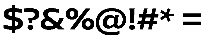 AtChromeExtended Semibold Font OTHER CHARS