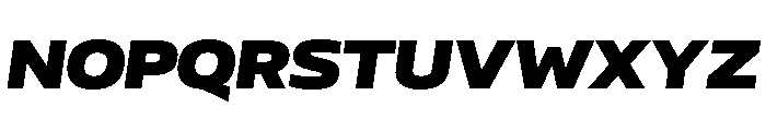 AtChromeExtended SuperItalic Font UPPERCASE