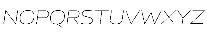 AtChromeX Extended AirItalic Font UPPERCASE