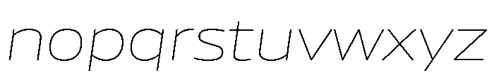 AtChromeX Extended AirItalic Font LOWERCASE