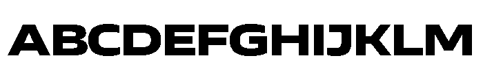 AtChromeX Extended Black Font UPPERCASE