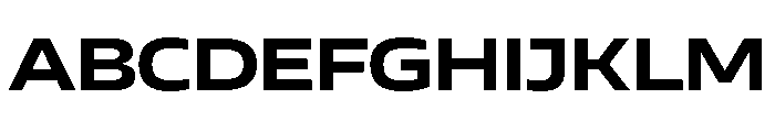 AtChromeX Extended Bold Font UPPERCASE