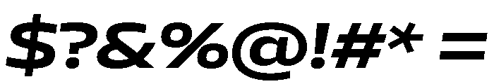 AtChromeX Extended BoldItalic Font OTHER CHARS