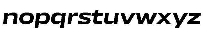 AtChromeX Extended BoldItalic Font LOWERCASE