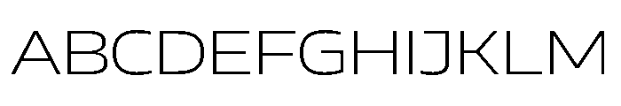 AtChromeX Extended Light Font UPPERCASE