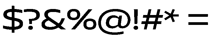 AtChromeX Extended Medium Font OTHER CHARS