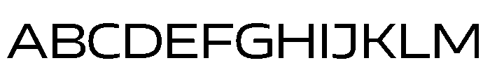AtChromeX Extended Regular Font UPPERCASE