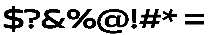 AtChromeX Extended Semibold Font OTHER CHARS