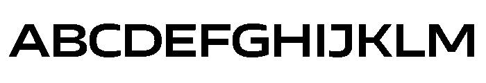 AtChromeX Extended Semibold Font UPPERCASE