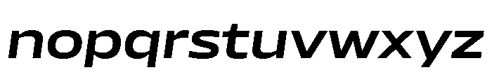 AtChromeX Extended SemiboldItalic Font LOWERCASE