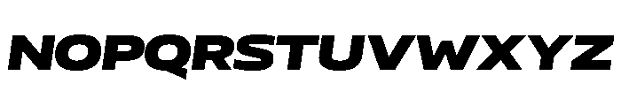 AtChromeX Extended SuperItalic Font UPPERCASE