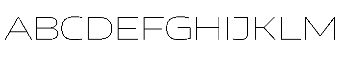 AtChromeXX Extended Air Font UPPERCASE