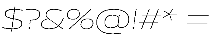 AtChromeXX Extended AirItalic Font OTHER CHARS