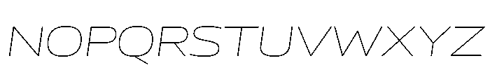 AtChromeXX Extended AirItalic Font UPPERCASE