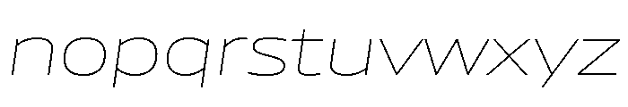 AtChromeXX Extended AirItalic Font LOWERCASE