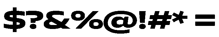 AtChromeXX Extended Black Font OTHER CHARS