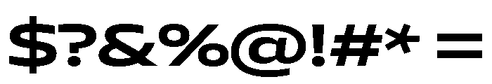 AtChromeXX Extended Bold Font OTHER CHARS