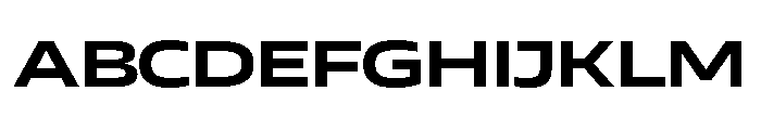 AtChromeXX Extended Bold Font UPPERCASE