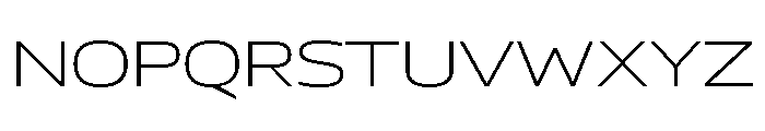 AtChromeXX Extended Light Font UPPERCASE