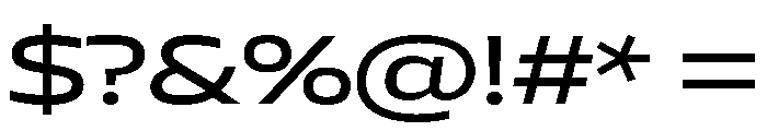 AtChromeXX Extended Medium Font OTHER CHARS