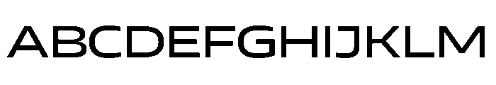 AtChromeXX Extended Medium Font UPPERCASE