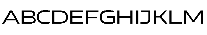 AtChromeXX Extended Regular Font UPPERCASE