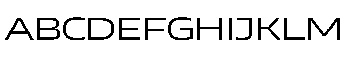 AtChromeXX Extended Retina Font UPPERCASE