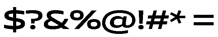 AtChromeXX Extended Semibold Font OTHER CHARS