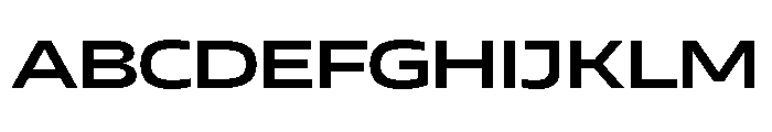 AtChromeXX Extended Semibold Font UPPERCASE