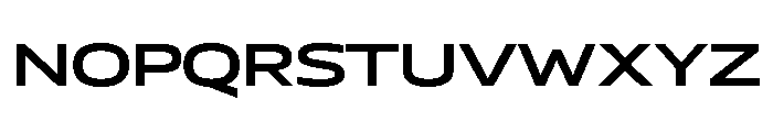 AtChromeXX Extended Semibold Font UPPERCASE