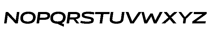 AtChromeXX Extended SemiboldItalic Font UPPERCASE