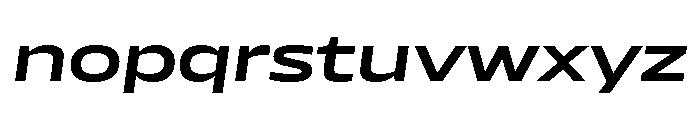 AtChromeXX Extended SemiboldItalic Font LOWERCASE