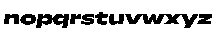AtChromeXX Extended SuperItalic Font LOWERCASE