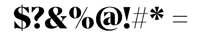 AtGambit Black Font OTHER CHARS