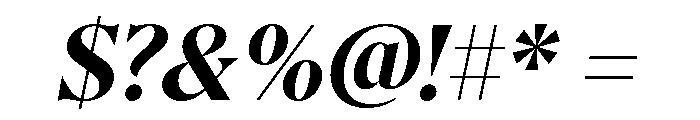 AtGambit BoldItalic Font OTHER CHARS