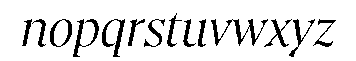 AtGambit LightItalic Font LOWERCASE