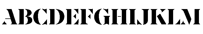 AtGambitStencil Black Font UPPERCASE