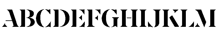 AtGambitStencil Bold Font UPPERCASE