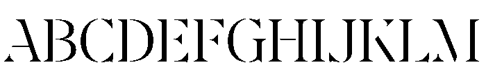 AtGambitStencil Light Font UPPERCASE