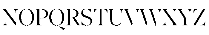 AtGambitStencil Light Font UPPERCASE