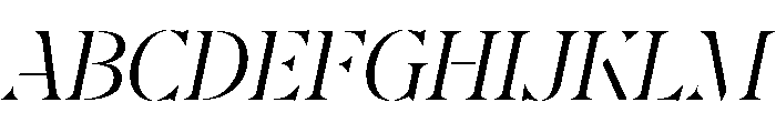 AtGambitStencil LightItalic Font UPPERCASE