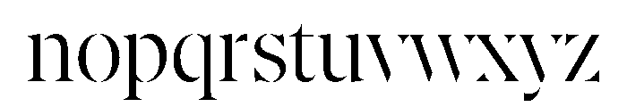 AtGambitStencil Light Font LOWERCASE