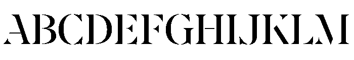 AtGambitStencil Regular Font UPPERCASE
