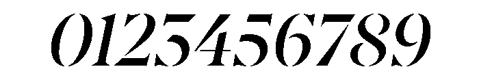 AtGambitStencil RegularItalic Font OTHER CHARS