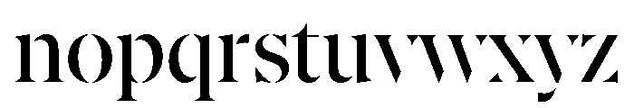 AtGambitStencil Regular Font LOWERCASE