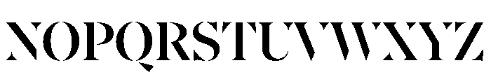 AtGambitStencil Semibold Font UPPERCASE