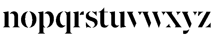 AtGambitStencil Semibold Font LOWERCASE