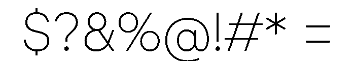 AtGeodesic Air Font OTHER CHARS