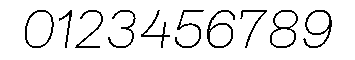 AtGeodesic AirItalic Font OTHER CHARS