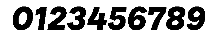 AtGeodesic BlackItalic Font OTHER CHARS